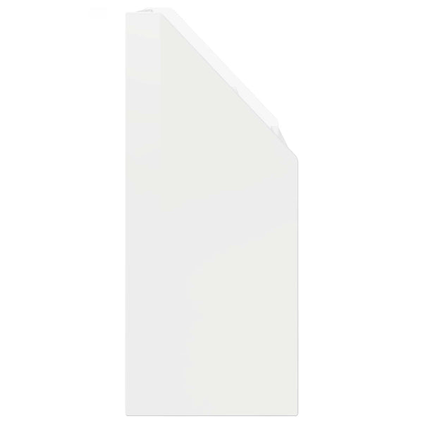 Lasten kirjahylly Korkean kiillon valkoinen 72,5 x 29,5 x 69 cm