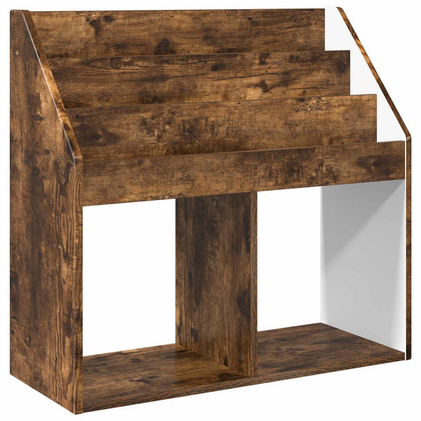 Lasten kirjahylly Savupähkinä 72,5 x 29,5 x 69 cm Tekninen puu
