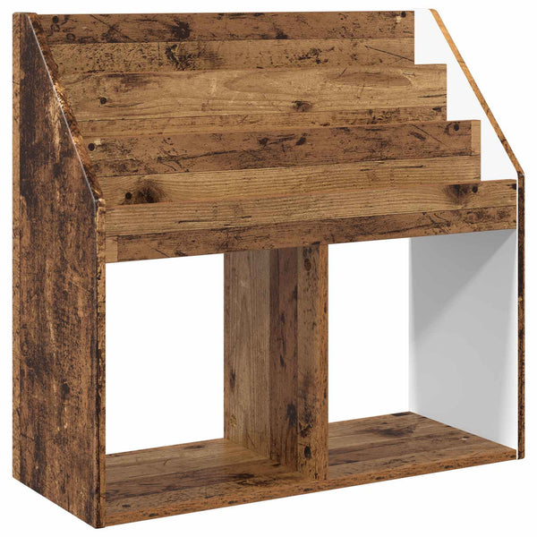 Lasten kirjahylly Vanha puu 72,5 x 29,5 x 69 cm Tekninen puu