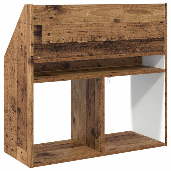 Lasten kirjahylly Vanha puu 72,5 x 29,5 x 69 cm Tekninen puu