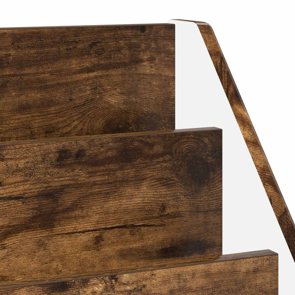 Lasten kirjahylly Savupähkinä 60 x 29,5 x 69 cm Tekninen puu