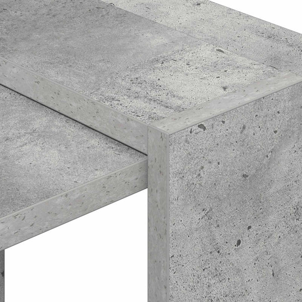 Kirjahylly 2 tasoa 52 x 25 x 71,5 cm Tekninen puu Betoni Harmaa