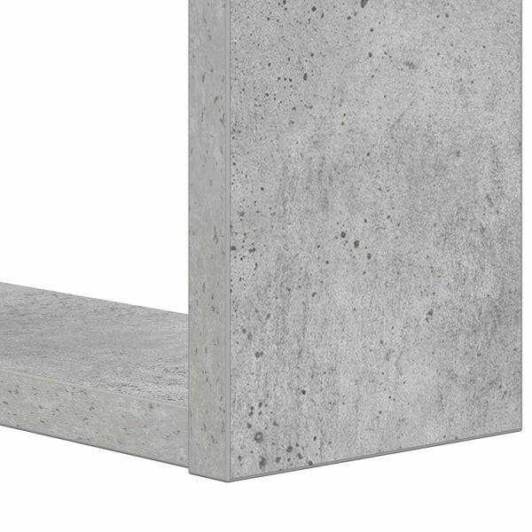 Kirjahylly 2 tasoa 52 x 25 x 71,5 cm Tekninen puu Betoni Harmaa