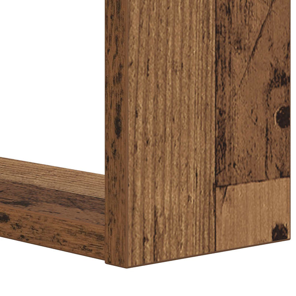 Kirjahylly 2 tasoa 52 x 25 x 71,5 cm Tekninen puu Vanha puu