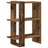 Kirjahylly 2 tasoa 52 x 25 x 71,5 cm Tekninen puu Vanha puu
