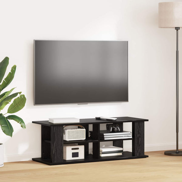 TV-teline Musta tammi. 96 x 35 x 33,5 cm