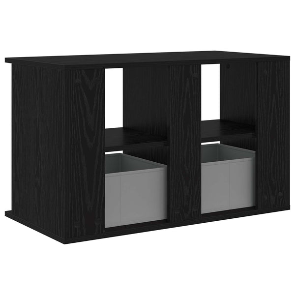 TV-teline laatikon kanssa Musta tammi. 79 x 40 x 48 cm