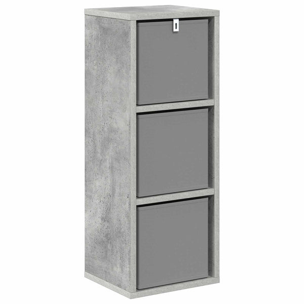 Sivupöytä laatikon kanssa Betoni Harmaa 25,5 x 22 x 69,5 cm