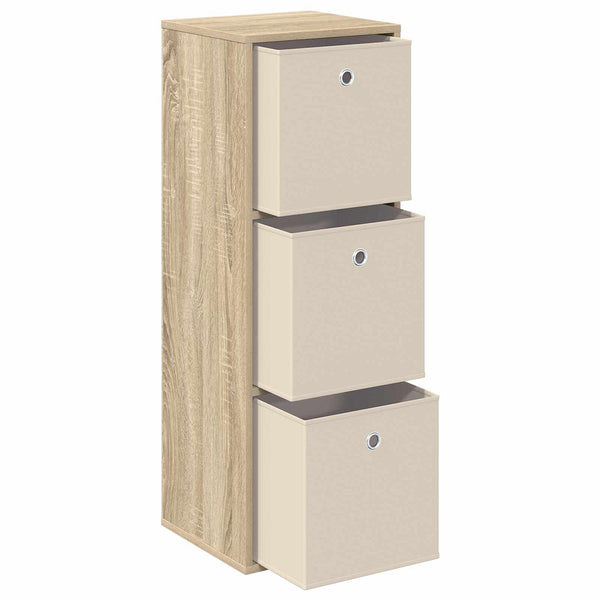 Sivupöytä laatikon kanssa Sonoman tammi 35 x 32 x 99,5 cm
