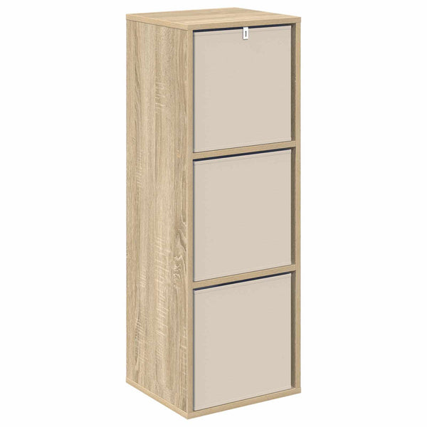 Sivupöytä laatikon kanssa Sonoman tammi 35 x 32 x 99,5 cm