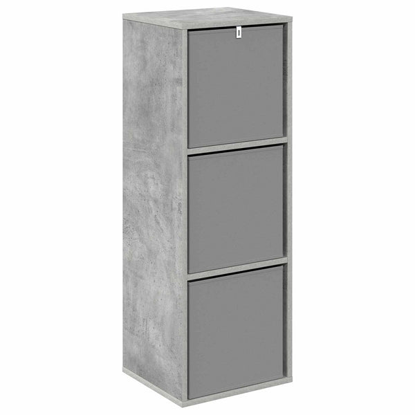 Sivupöytä laatikon kanssa Betoni Harmaa 35 x 32 x 99,5 cm
