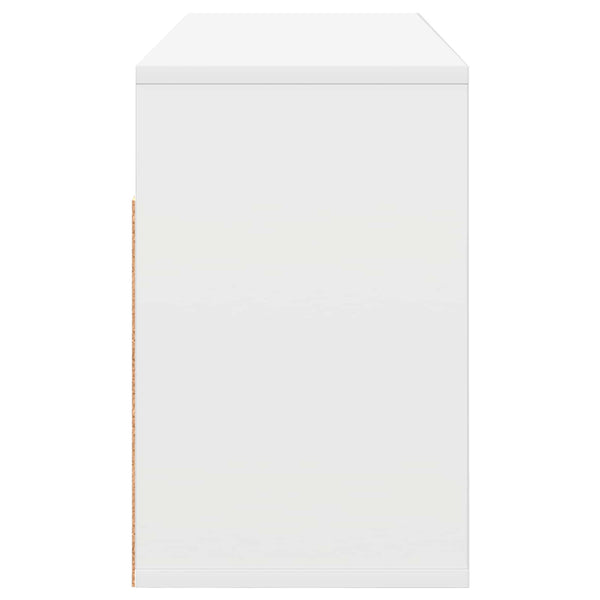 Matala pöytä laatikon kanssa Valkoinen 87 x 27,5 x 43 cm