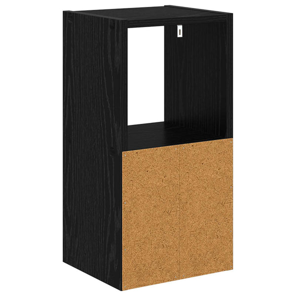 Yöpöytä 2 kpl Musta tammi. 25,5 x 22 x 49,5 cm Tekninen puu