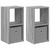 Yöpöytä 2 kpl Harmaa Sonoma 25,5 x 22 x 49,5 cm Tekninen puu