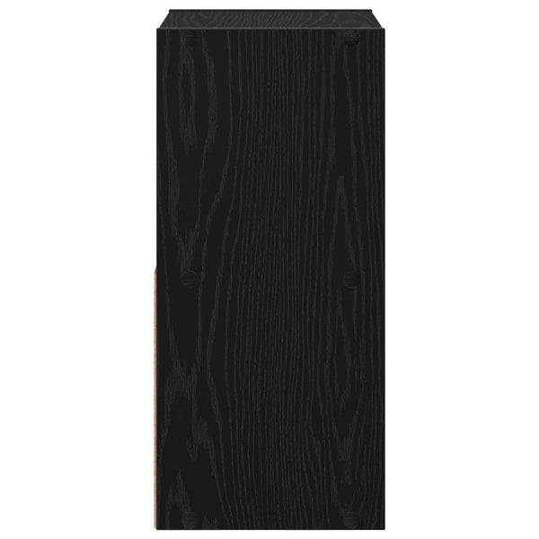 Yöpöytä 2 kpl Musta tammi. 30,5 x 27 x 59,5 cm Tekninen puu