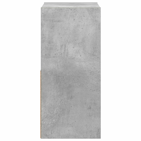 Yöpöytä 2 kpl Betoni Harmaa 30,5 x 27 x 59,5 cm Tekninen puu