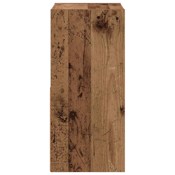 Yöpöytä 2 kpl Vanha puu 30,5 x 27 x 59,5 cm Tekninen puu