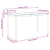 Pystybaaripöytä Tekninen puu Suorakaide