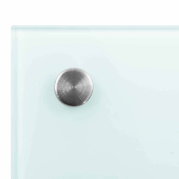 Valkoinen keittiön suojapaneeli 2 kpl 90 x 40 cm karkaistusta lasista