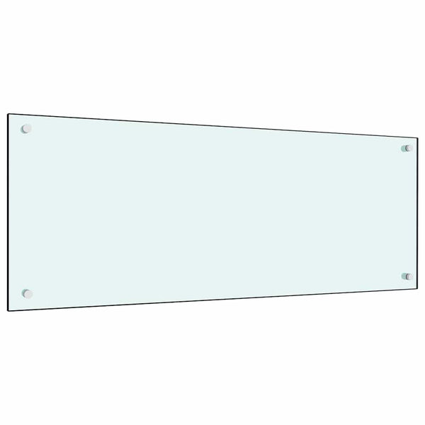Valkoinen keittiön suojapaneeli 2 kpl 100 x 40 cm