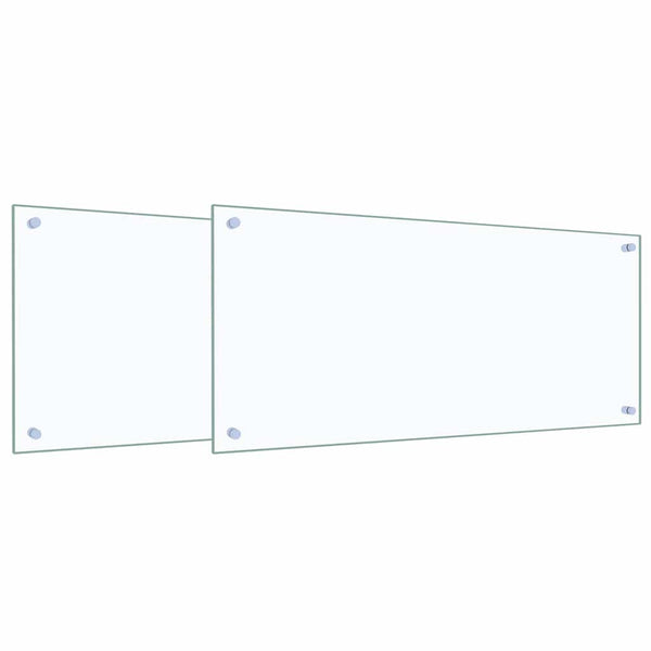 Läpinäkyvä keittiön suojapaneeli 2 kpl 90 x 40 cm