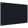 Musta keittiön suojapaneeli 2 kpl 90 x 60 cm karkaistusta lasista