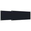 Mustat keittiön suojapaneelit 2 kpl 100 x 40 cm karkaistua lasia