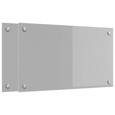 Vaaleanharmaa keittiön suojapaneeli Virvonia 70x40cm (2 pcs)