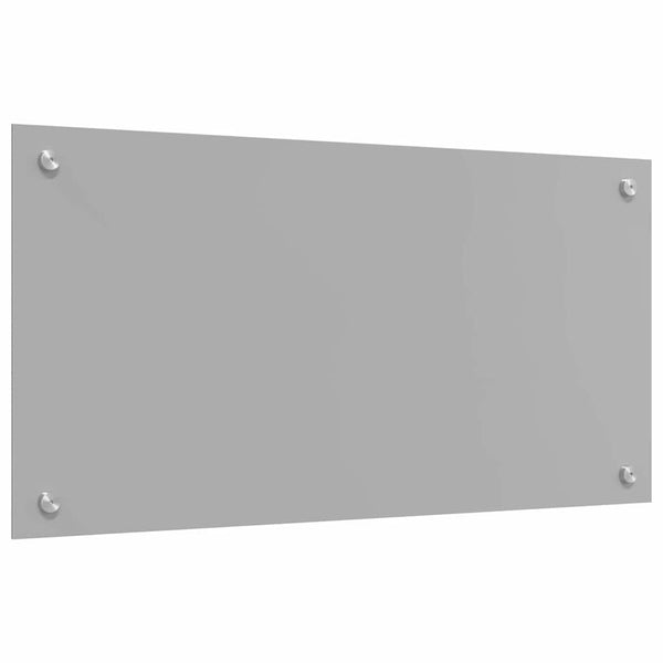 Keittiön välitila 2 pcs Vaaleanharmaa 80 x 40 cm karkaistu lasi