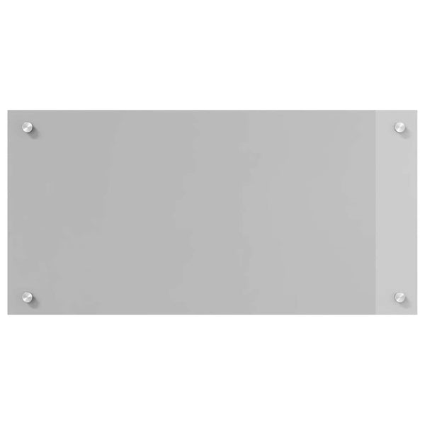 Keittiön välitila 2 pcs Vaaleanharmaa 80 x 40 cm karkaistu lasi