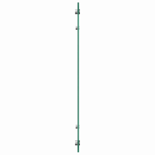 Keittiön välitila 2 pcs Vaaleanharmaa 80 x 60 cm karkaistu lasi