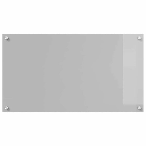 Keittiön välitila 2 kpl Vaaleanharmaa 90 x 50 cm karkaistu lasi