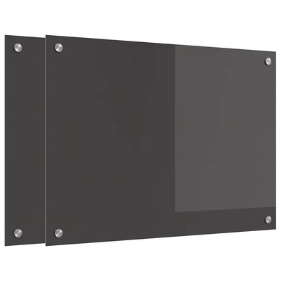 Tumma harmaa keittiön suojapaneeli Cristiean 70x50cm (2 pcs)