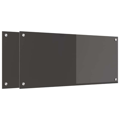 Tumma harmaa keittiön suojapaneeli Bicut 90x40cm (2 pcs)