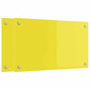 Keltainen keittiön suojapaneeli Eda 70x40cm (2 pcs karkaistu lasi)
