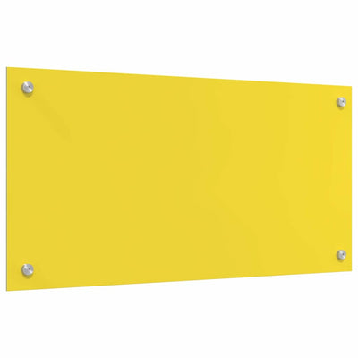 Keltainen keittiön suojapaneeli Eudechia 80x40cm (2 pcs karkaistu lasi)
