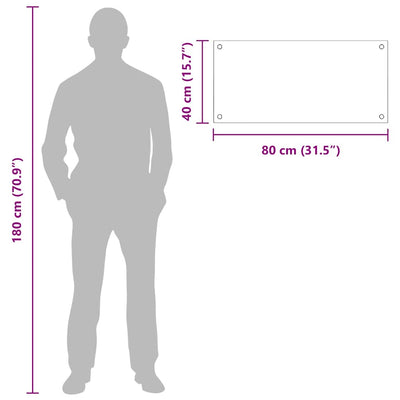 Keltainen keittiön suojapaneeli Eudechia 80x40cm (2 pcs karkaistu lasi)