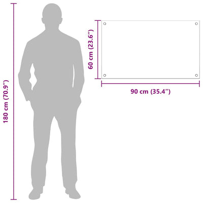 Keltainen keittiön suojapaneeli Addisyn 90x60cm (2 pcs karkaistu lasi)