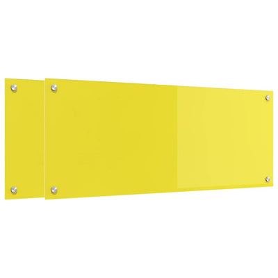 Keltainen keittiön suojapaneeli Cassio 100x40cm (2 pcs)