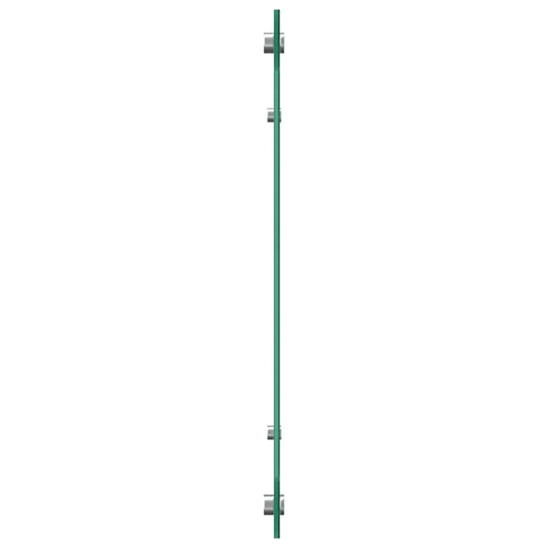 Keittiön välitila 2 pcs Valkoinen 110 x 50 cm karkaistu lasi