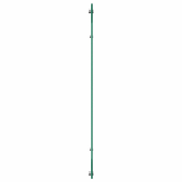 Keittiön välitila 2 kpl Valkoinen 110 x 60 cm karkaistu lasi