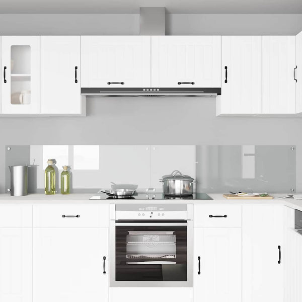 Keittiön välitila 2 pcs Läpinäkyvä 120 x 40 cm karkaistu lasi