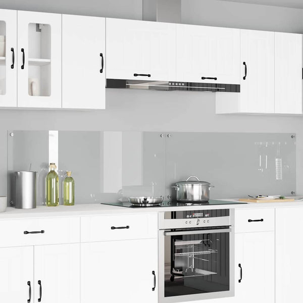 Keittiön välitila 2 pcs Läpinäkyvä 120 x 50 cm karkaistu lasi