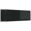 Musta keittiön suojapaneeli Elvira 110x40cm (2 pcs karkaistu lasi)