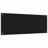 Musta keittiön suojapaneeli Elvira 110x40cm (2 pcs karkaistu lasi)