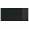 Musta keittiön suojapaneeli Simioara 110x50cm (2 pcs karkaistu lasi)