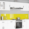 Keittiön välitila 2 pcs Keltainen 120 x 40 cm karkaistu lasi