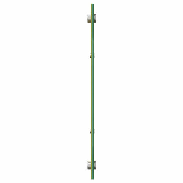 Keittiön välitila 2 pcs Keltainen 120 x 40 cm karkaistu lasi