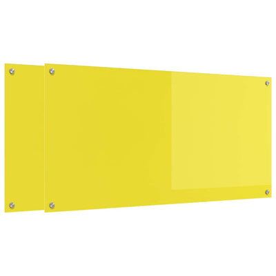 Keltainen keittiön suojapaneeli Erwin 120x60cm (2 pcs)
