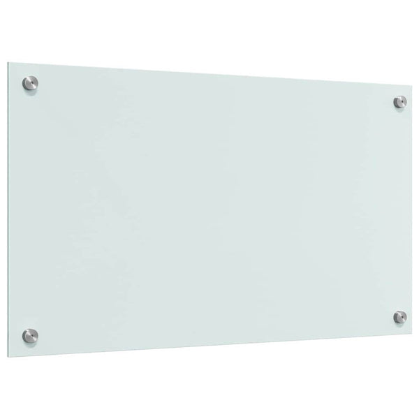 Keittiön suojapaneeli 2 pcs Valkoinen 70 x 40 cm karkaistu lasi